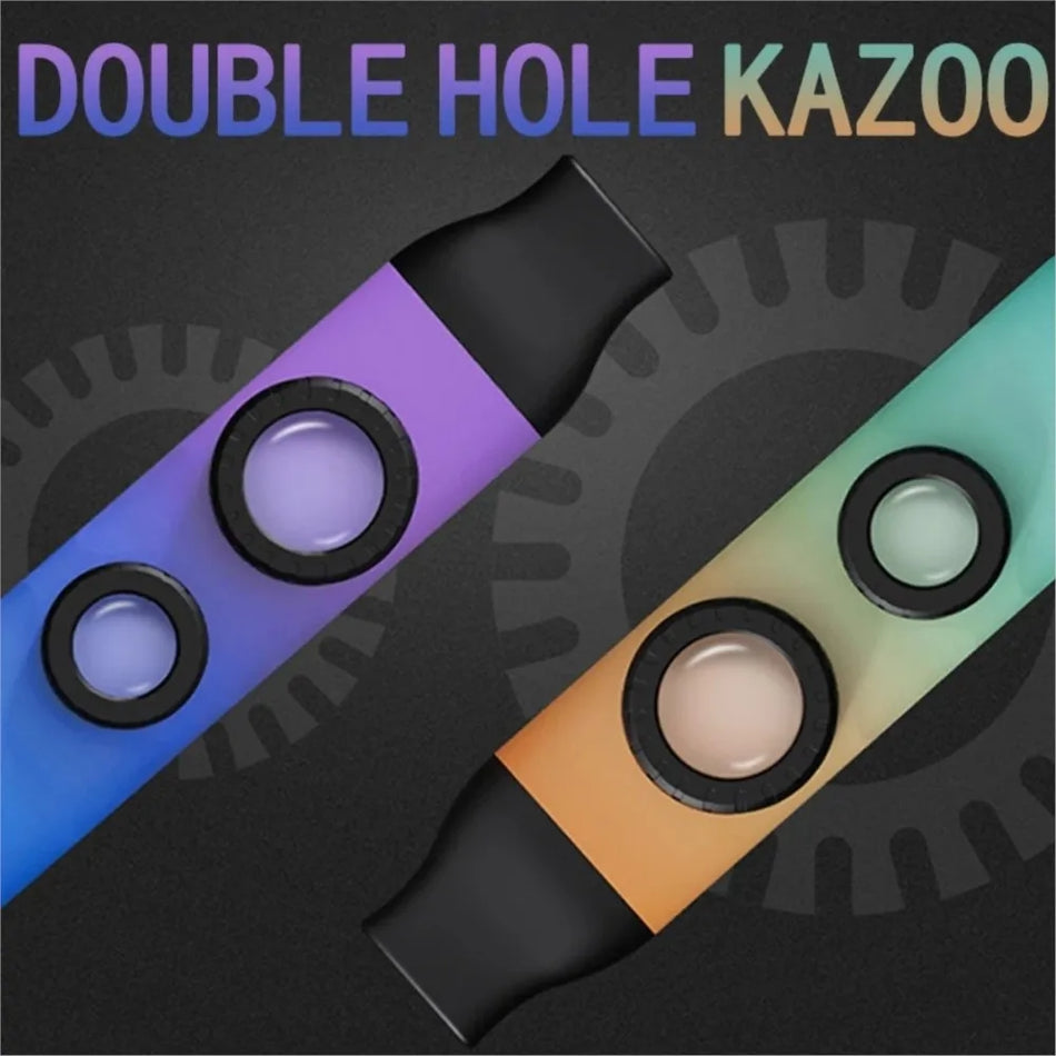 Double-Hole Kazoo With 10 Membranes, Easy Fun Instrument for Parties