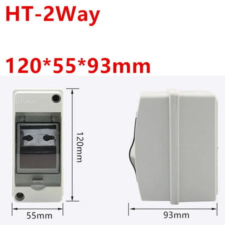 IP65 Waterproof Distribution Box for DC Breaker - HT-2-24WAY HT-2WAY / CN