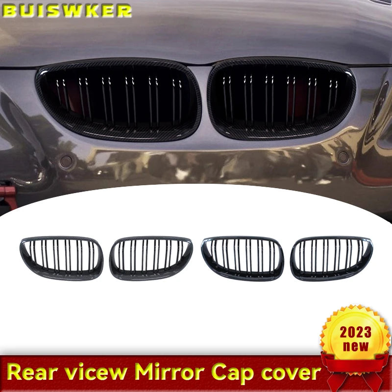 BMW E60 E61 Tampon Izgaraları Böbrek Yarış Izgaraları Siyah