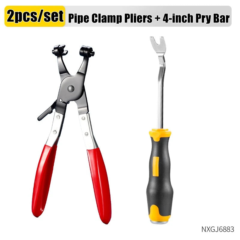 Auto Clip Pliers Car Fastener Trim Rivet Removal Tool Kit for Door Panel &amp; Upholstery 2pcs