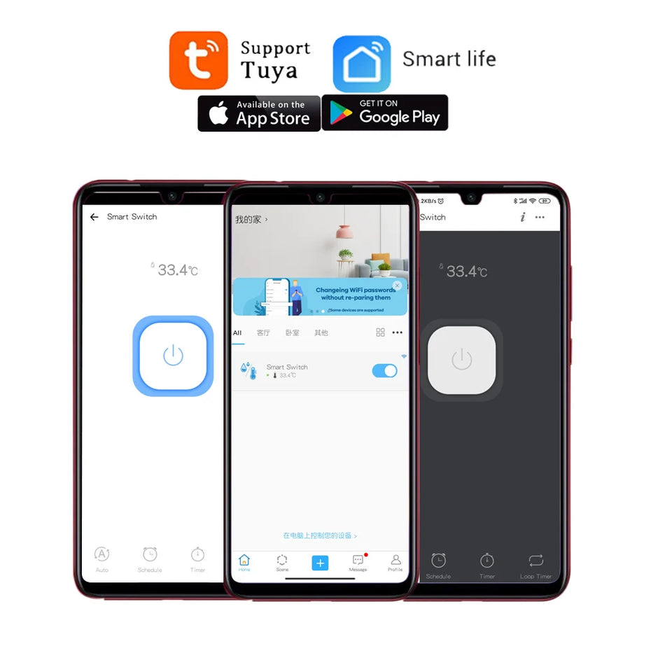 Tuya Smart WiFi Temperature Switch Sensor with Relay Output for Alexa and Google Home