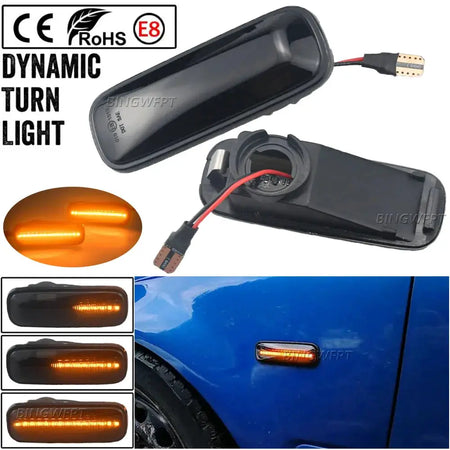 2PCS LED Side Marker Lights Arrow Turn Signal Blinker Lamps For Honda Civic CRV Ballade Domani Prelude Partner Orthia by InterCyprus Trading Ltd