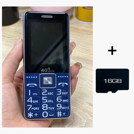 Mafam Elderly Phone Big Button &ndash; Long Battery Life Blue 16G