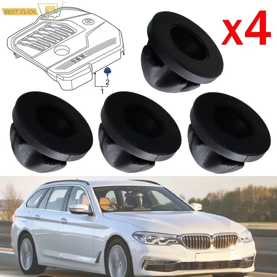 4X Engine Top Cover Trim Rubber Mount Grommet Bush Bump Stop 11127614138 For BMW 1 2 3 4 5 6 7 SERIES X1 X2 X3 X4 X5 X6 Mini by InterCyprus Trading Ltd