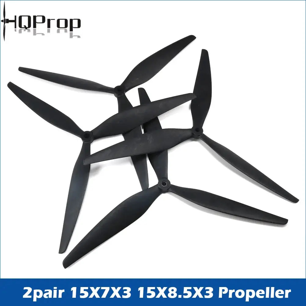 2 Pair HQProp 15X7X3 1573 15X8.5X3 1585 15 inch 3-bladed High-efficiency Propeller CW CCW For RC FPV X-Class Drone MultiRotor by InterCyprus Trading Ltd