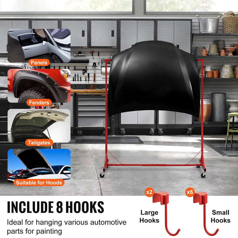 SucceBuy 66lbs Painting Drying Rack &ndash; Eight Hook Stand