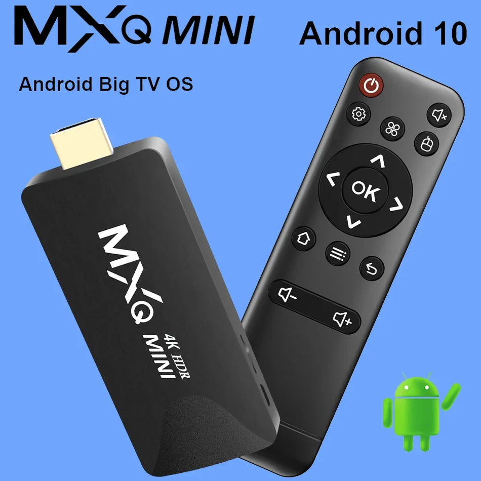 MXQMINI Android 10 mini TV Stick &ndash; 4K 30Hz Output 2.4G WiFi