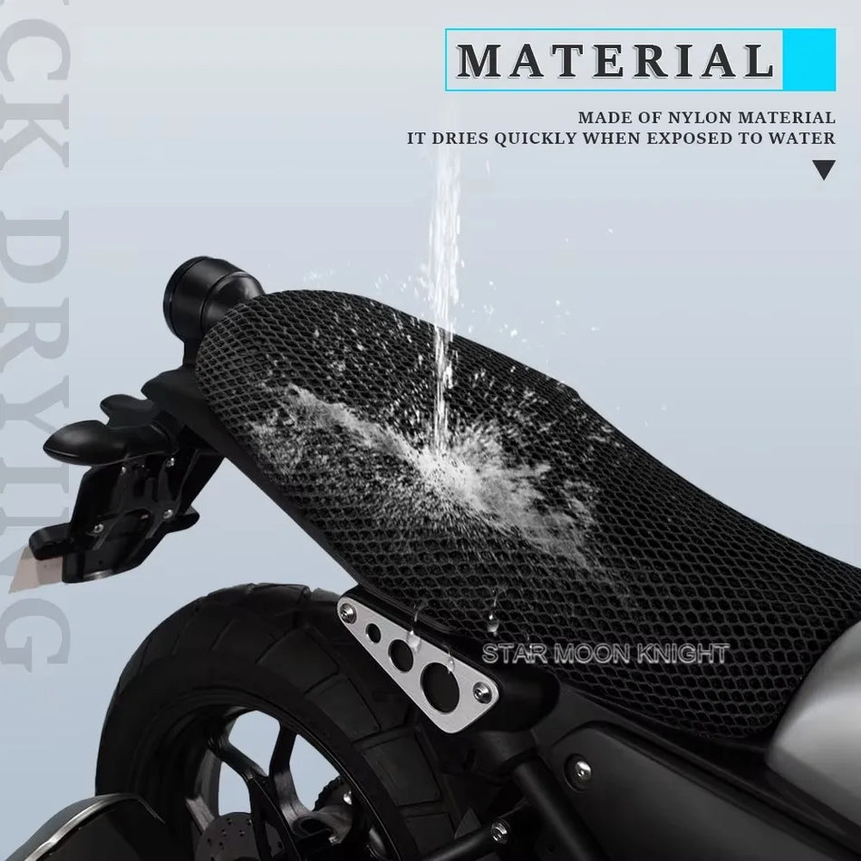 Capa de Banco Yamaha XSR900 para Modelo 2021, com Tecido de Malha 3D, Antiderrapante e Respirável