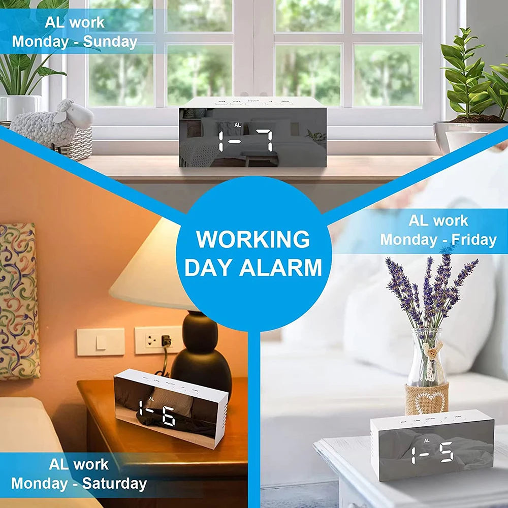 OCkic WiFi Mini Camera &ndash; HD 1080P Dual Alarm Clock Monitor