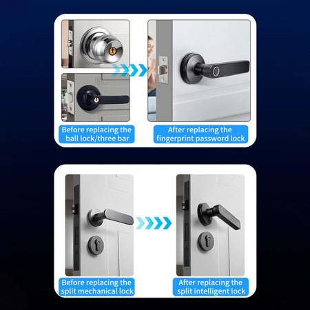 Tuya Smart Fingerprint Door Lock &ndash; Biometric Keyless Entry