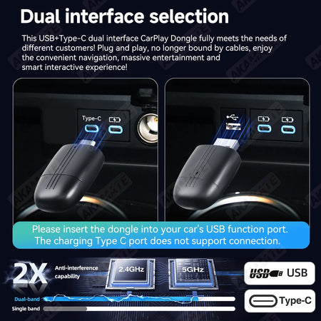 2in1 Wireless CarPlay Dongle &ndash; Wired To Wireless CarPlay