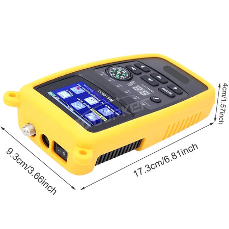Woopker WS-6933 DVB-S2 FTA C&amp;KU Band Digital Satellite Finder Meter With 2.1inch LCD Display 7.4V/800mAh Battery Satlink WS 6933