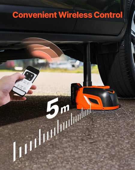 SucceBuy Electric Car Jack &ndash; 5T Adjustable With LED Light