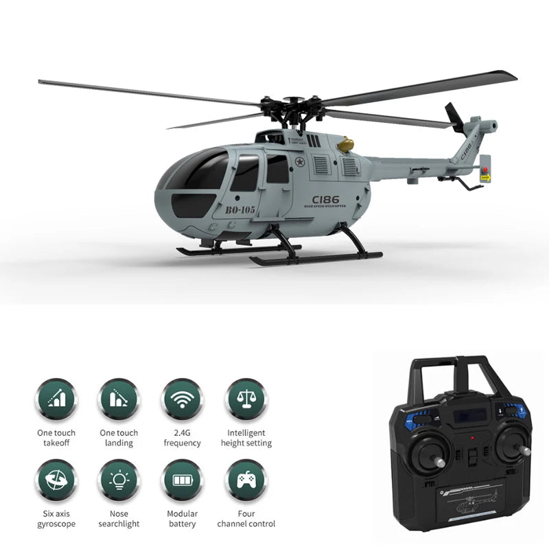 C186 RC Helicopter &ndash; 6 Axis Gyroscope Stabilization