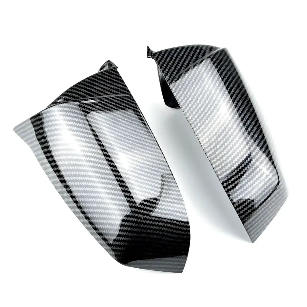 Rearview Mirror Covers Carbon Fiber For BMW 5 6 7 Series E60 F10 F01 by InterCyprus Trading Ltd