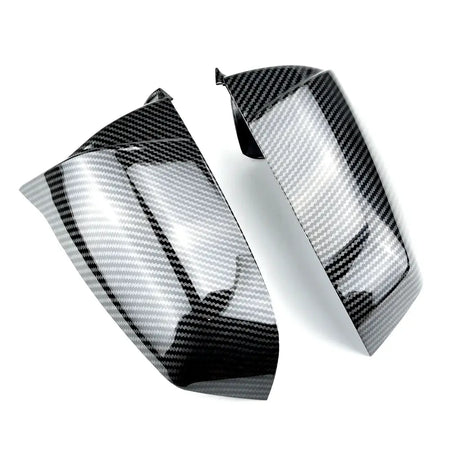 Rearview Mirror Covers Carbon Fiber For BMW 5 6 7 Series E60 F10 F01 by InterCyprus Trading Ltd