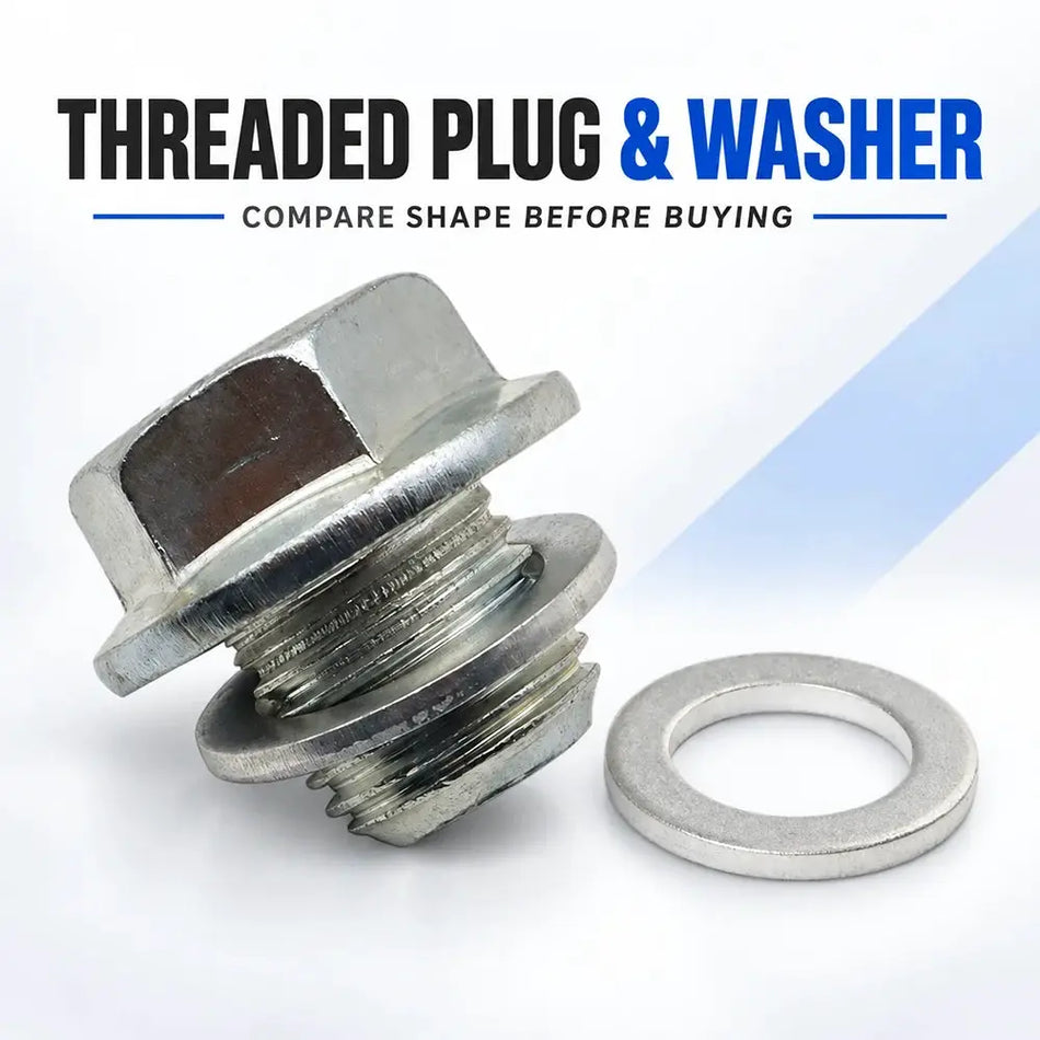 Engine Oil Drain Plug Bolt M14x1.5 with Washer for Honda Accord Civic CR-V by InterCyprus Trading Ltd