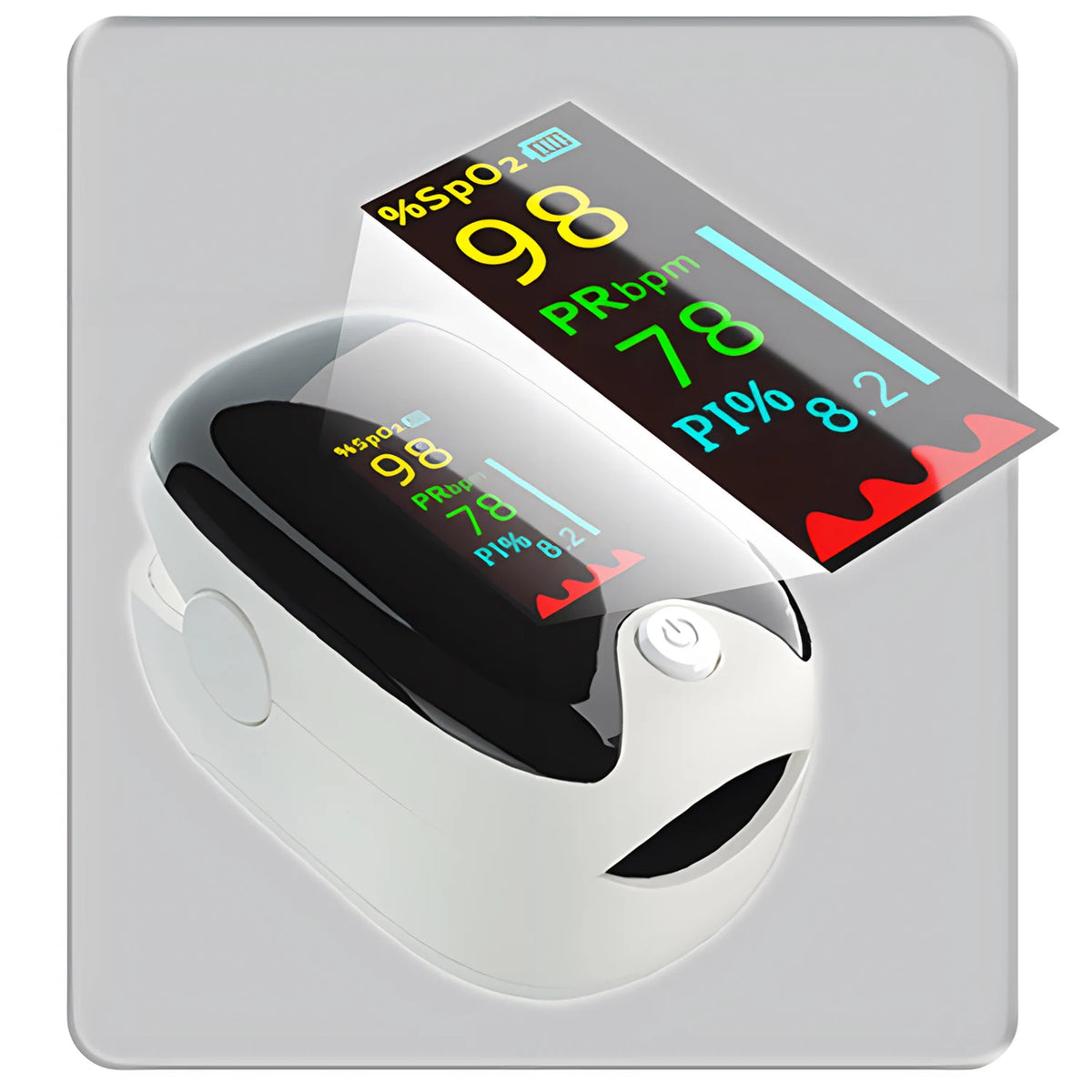 ALIWUZN Finger Clip Pulse Oximeter &ndash; TFT OLED Display