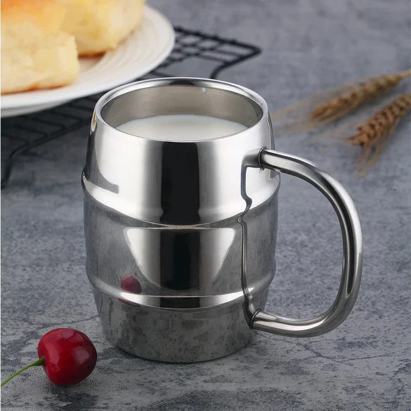 Hot Double Wall Stainless Steel Beer Mug &ndash; Portable