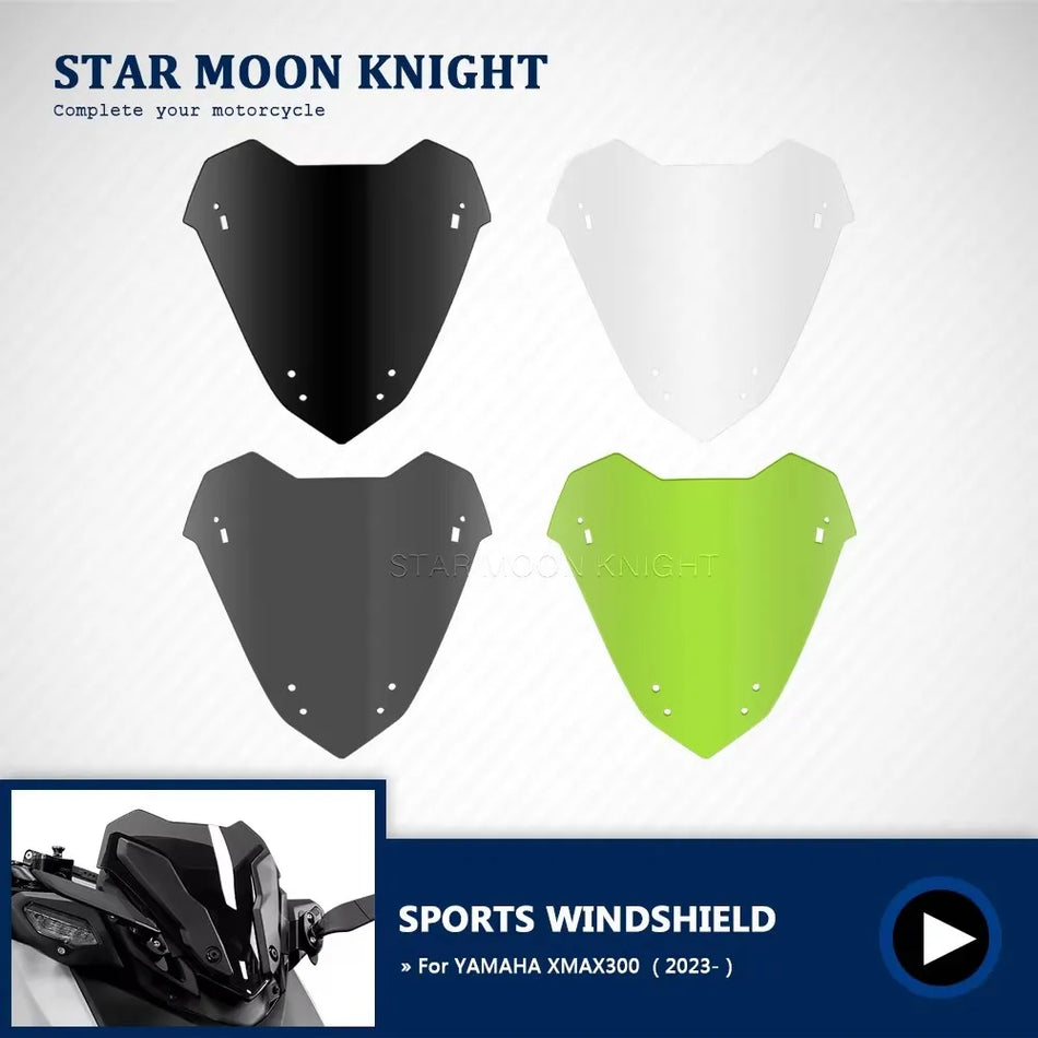 Ветровое стекло Yamaha XMAX 300 для 2023-2024, спортивный дефлектор ветра из акрила
