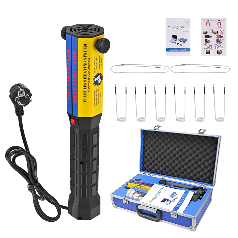 1000W Flameless Magnetic Induction Heater Kit With 8 Coils
