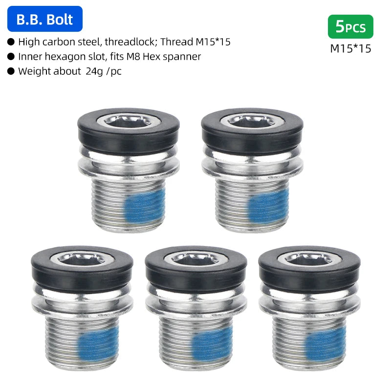 Deemount Bike B.B. Screws M15 &ndash; High Strength Carbon Steel Construction M15X15 P5 / CHINA