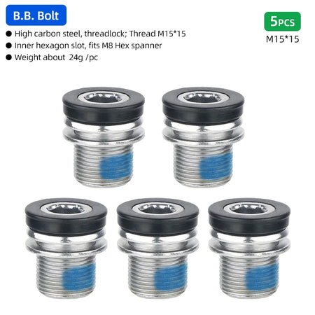 Deemount Bike B.B. Screws M15 &ndash; High Strength Carbon Steel Construction M15X15 P5 / CHINA