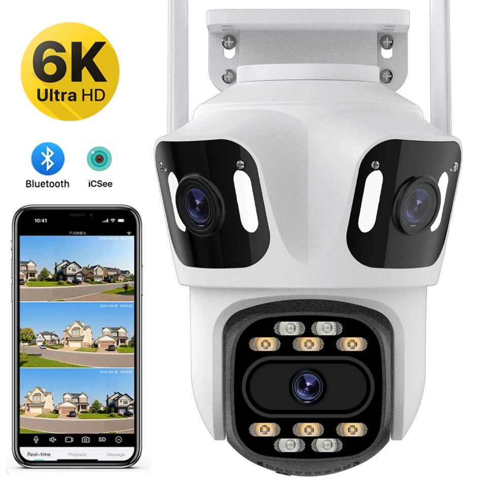 6K HD Outdoor PTZ IP Camera with Auto Tracking