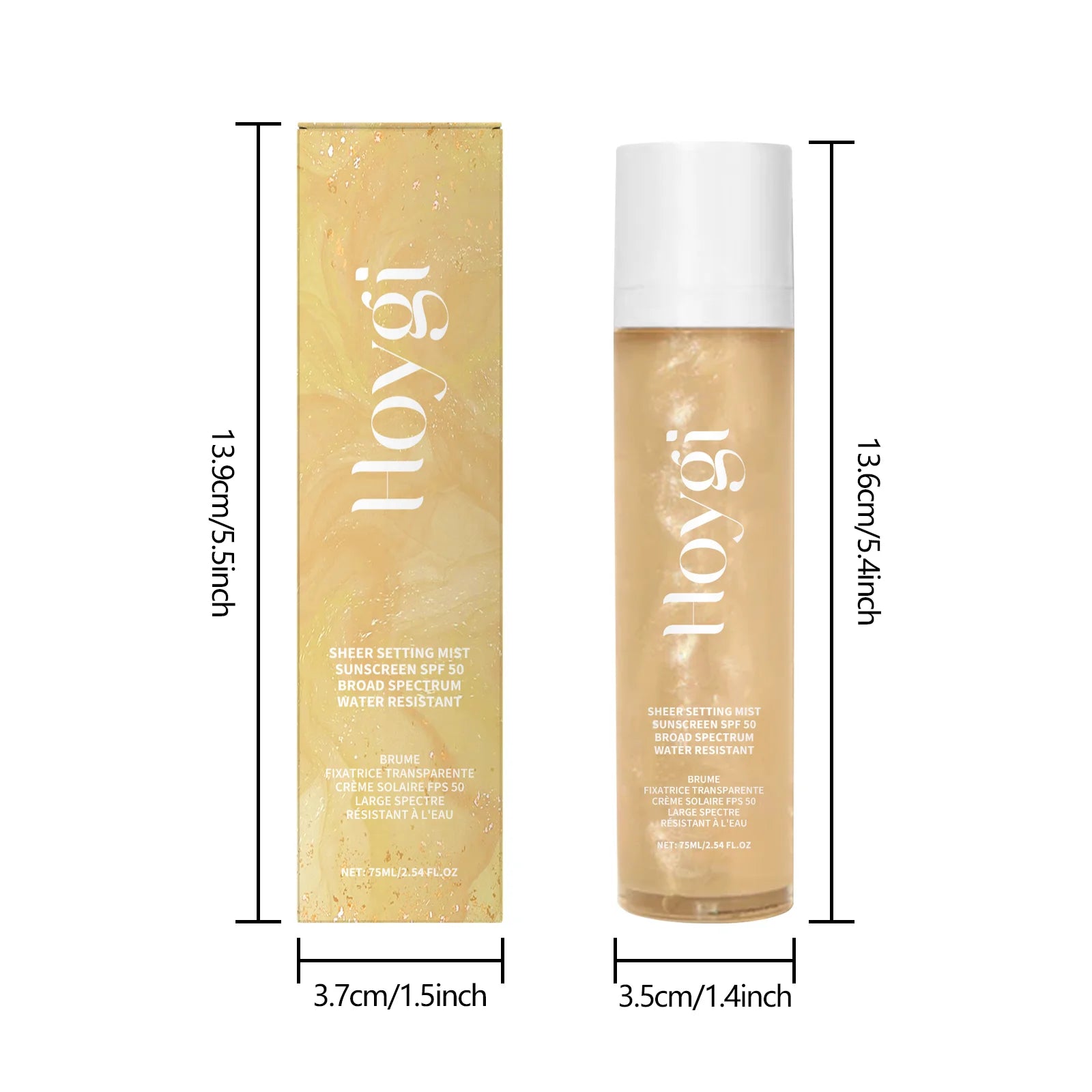 SPF 50+ Makeup Setting Spray &ndash; Oil Control Waterproof