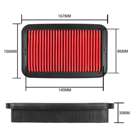 Fit For Honda CBF125 CBF 125 Small War Eagle SDH125-51/51A /53 Motorcycle Intake Air Filter Cleaner Air Purification by InterCyprus Trading Ltd