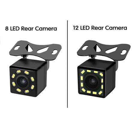 Car Rear Camera 4/8/12 LED - 140 Degree Night Vision Universal