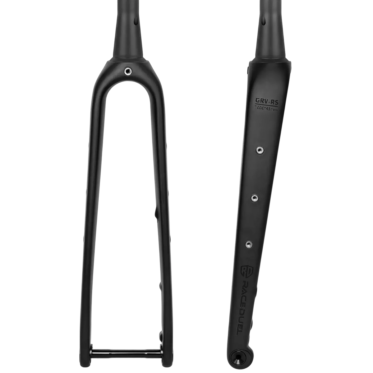 RACEDUEL Carbon Gravel Bike Fork 12x100mm Thru Axle 700C 45mm Tire Internal Wiring Lightweight Disc Brake Bicycle Front Fork by InterCyprus Trading Ltd
