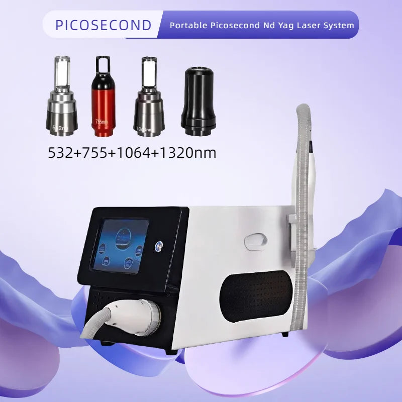 Bærbar Nd YAG Pico Laser Tatoveringsfjernelsesmaskine Pro