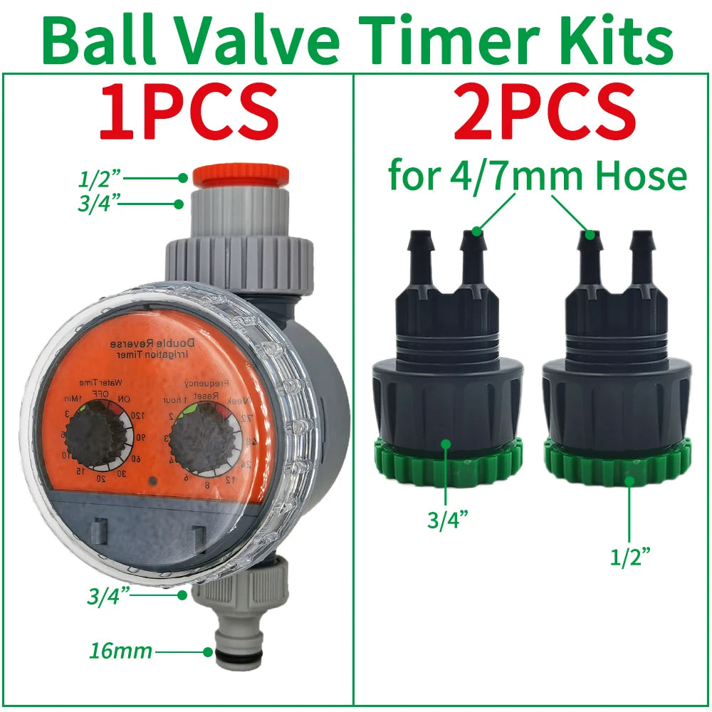 Oasis Garden Automatic Watering System &ndash; Solar Powered Ball Valve TImer-3