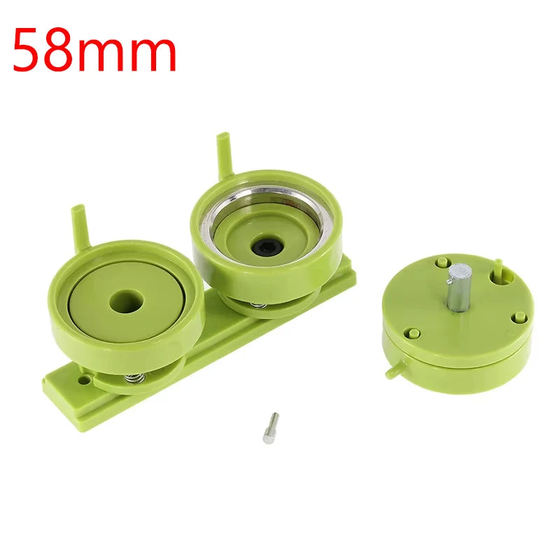 32mm 58mm 75mm Badge Button Mold &ndash; Interchangeable Dies 58mm Green