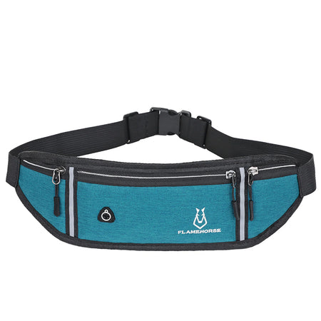 Sports Waist Bag For Men Women &ndash; Waterproof Running Pouch Blue