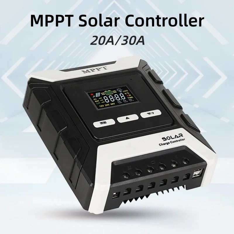 MPPT Solar Charge Controller 20A/30A 240W-960W for 12V/24V/48V Batteries