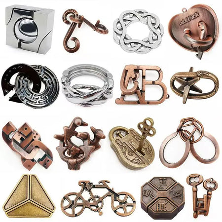 Metal Magic Baffling Puzzles &ndash; Interlocking Brain Teasers