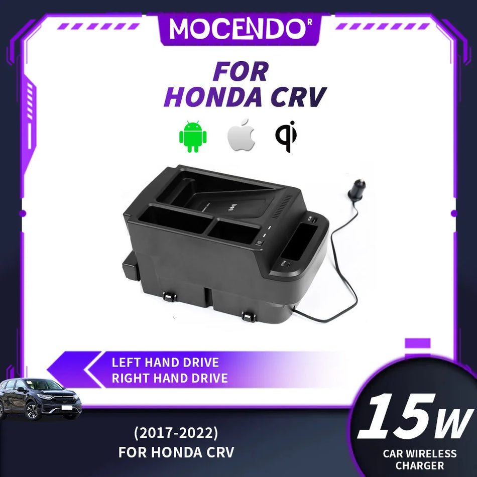 Support de chargeur de voiture sans fil 15W pour Honda CRV 2017-2022