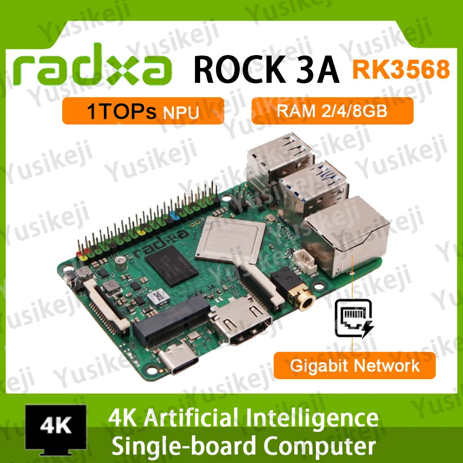 Radxa Rock 3A RK3568 4-Core SBC &ndash; 4K HDMI Output And NPU