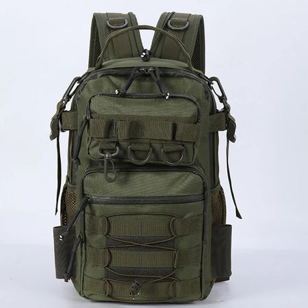 Lura Climbing Bag &ndash; Molle System for Tackle and Rod Holder Green