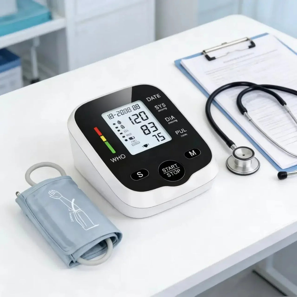 Monitor de Pressão Arterial Digital com Ecrã Grande para Hipertensão em Idosos