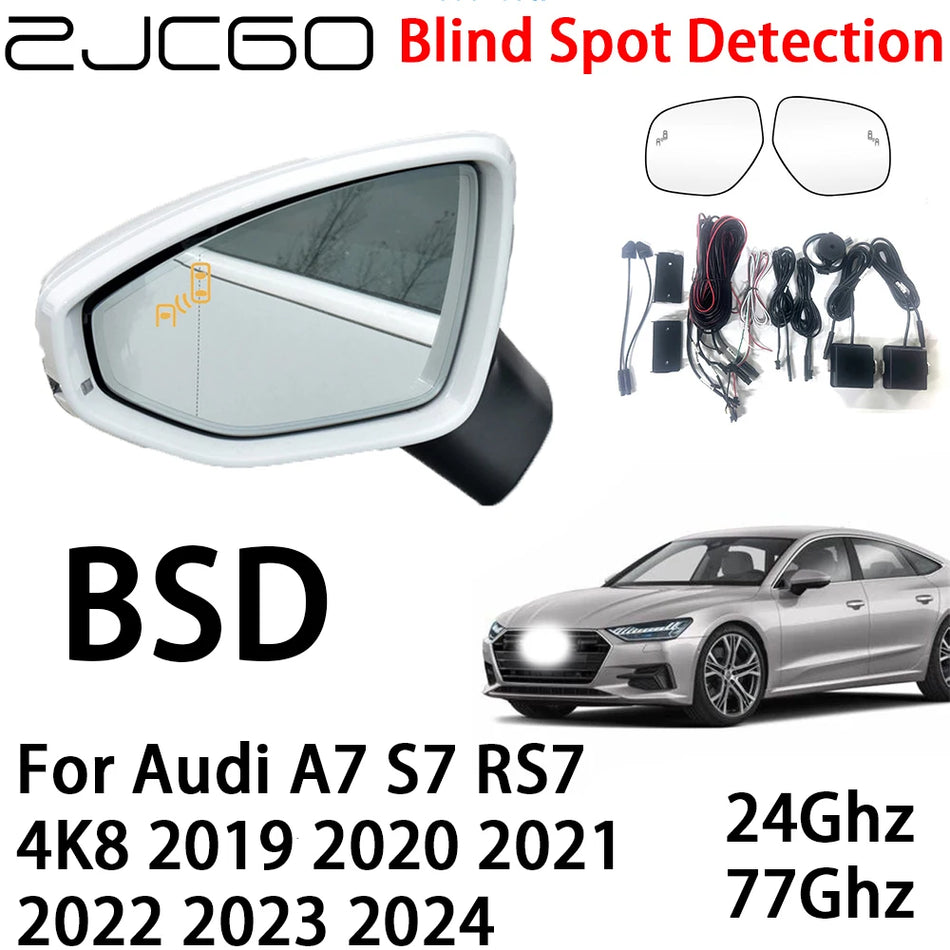 Audi A7 S7 RS7 için Kör Nokta Tespiti ve Arka Tamponda Çift MmWave Radar Sensörleri ile Radar Uyarı Sistemi