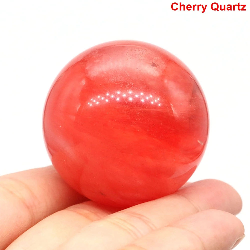 40mm Natural Stones Ball Reiki Crystal Sphere &ndash; Chakra Gems