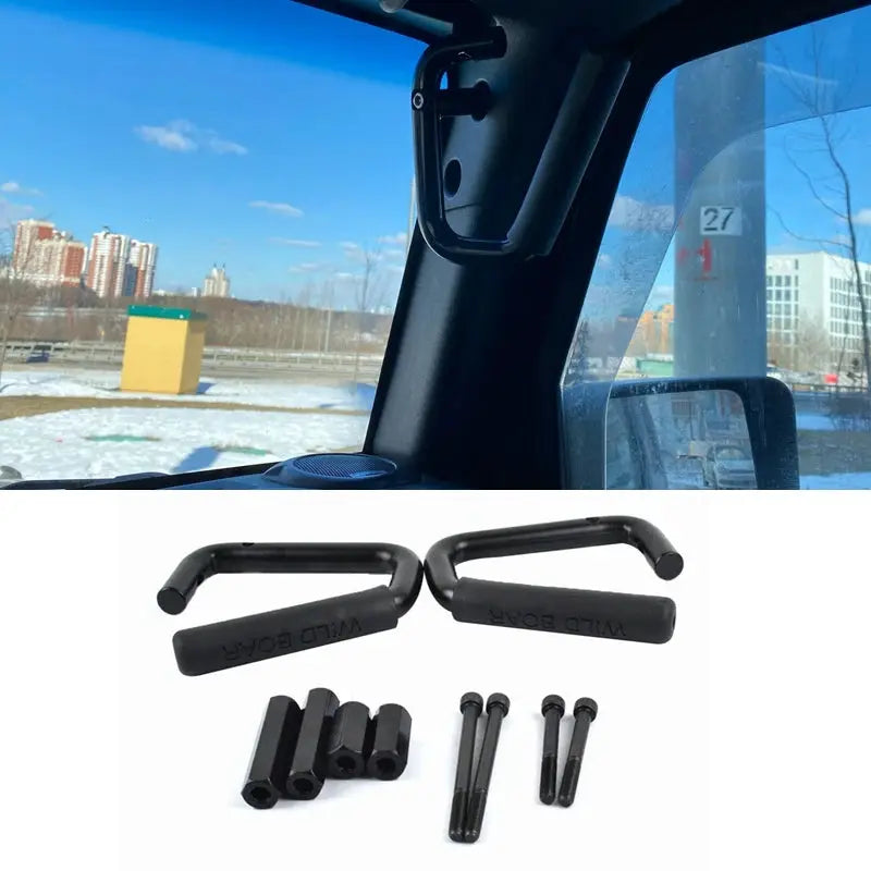 For Jeep JK Parts Aluminium Alloy Car Interior Armrest 2/4 Doors Front & Rear Grab Handle For Jeep Wrangler 2007 Up Car Styling by InterCyprus Trading Ltd