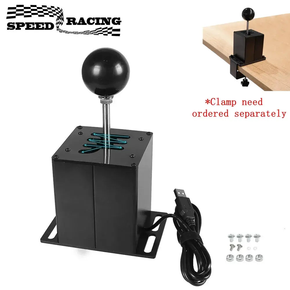 PC USB H Gear Shifter For Logitech G27 G29 G25 G920 For Thrustmaster T300RS/GT Shift Knob For ETS2 Simracing Racing Game by InterCyprus Trading Ltd