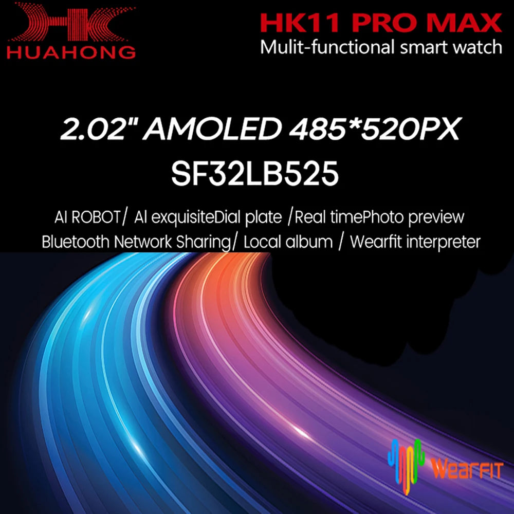 HK11 Pro Max Smartwatch 2025 &ndash; AI Chat Robot AMOLED Display