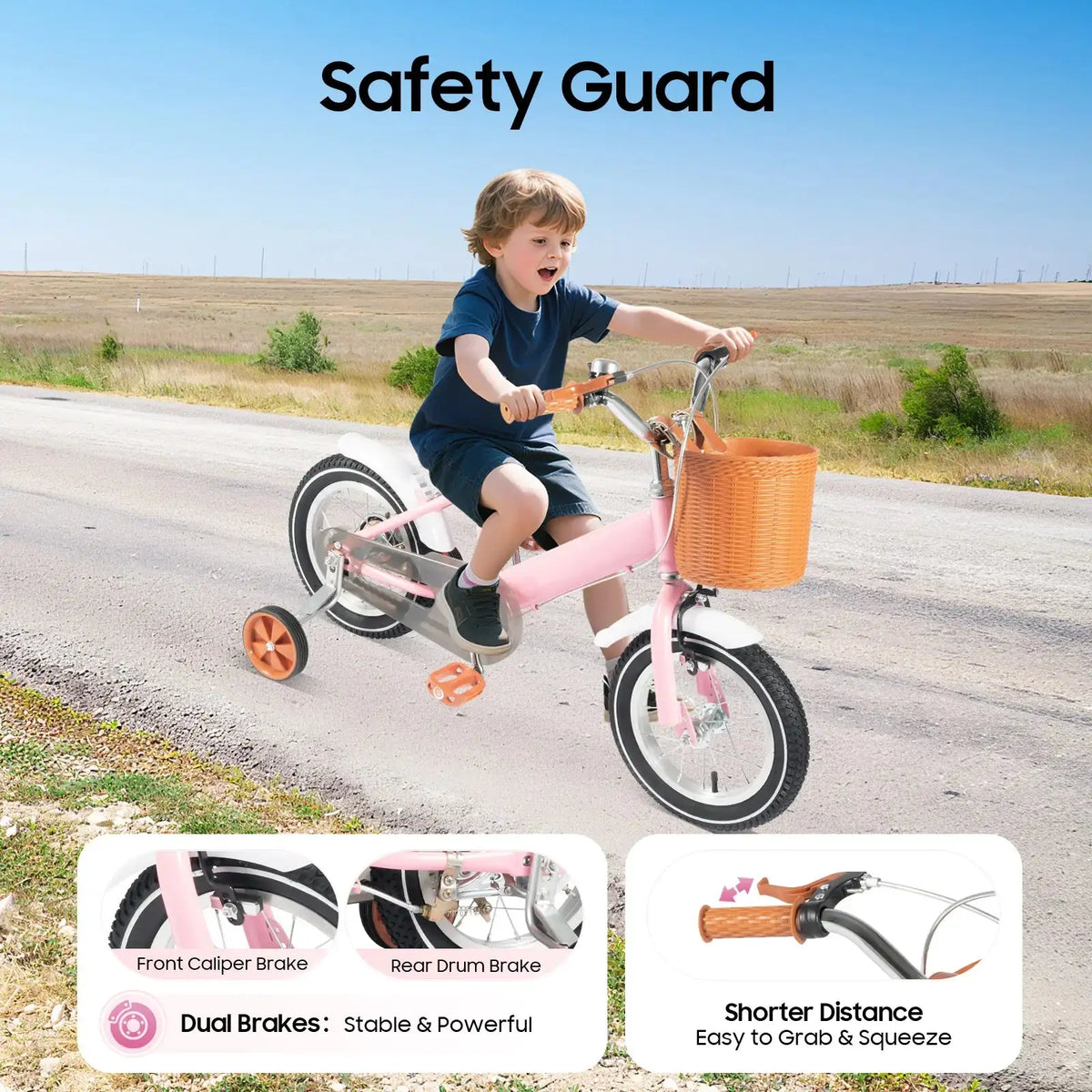 12 Inch Kids Balance Learning Bicycle - Height Adjustable