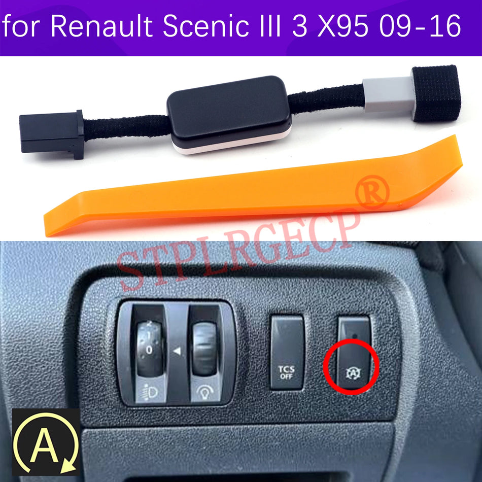 Módulo de control de parada y arranque automático con cable de desactivación para Renault Scenic III X95 2009-2016
