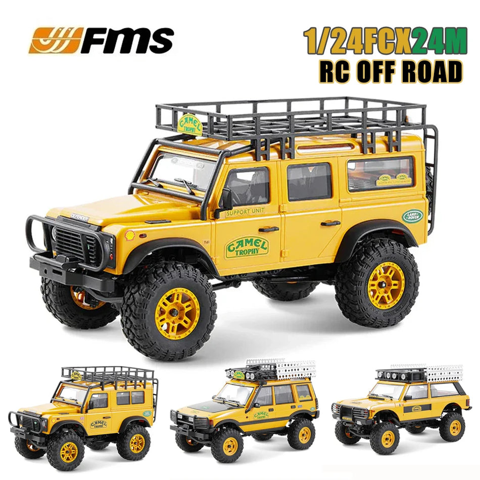 FMS Mini 1/24 FCX24M Land Rover Series RC Off-Road 4x4 Vehicle - Ultimate Remote Control Crawler for Adventure